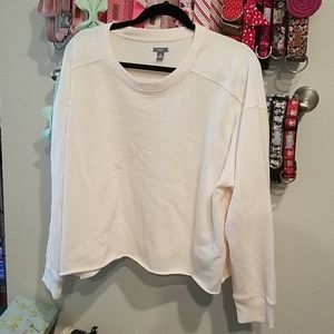 Distressed Aerie Cropped Sweater